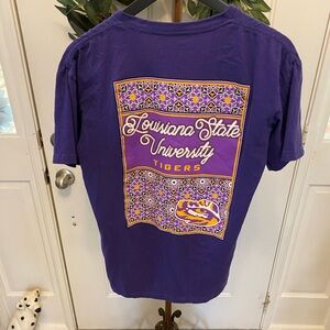 Pressbox Louisiana State University Collegiate LSU Tigers V Neck T Shirt SS M